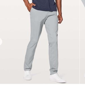 Lululemon Commission Classic Fit Chino Pants Swift Cotton Gray Men’s 38 Travel